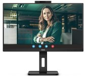 Monitor Profesional AOC Q27P3QW 27"/ QHD/ Webcam/ Multimedia/ Regulable en altura/ Negro