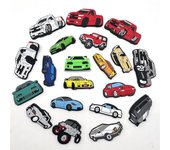 23 Pcs Car Themed Shoes Charms For Crocs Clog Sandals Decoration Accessories Gifts