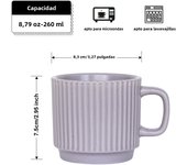 Taza De Cerámica Para Café Chocolate Leche Te Diseño Rayado Estilo INS Universal Sin Accesorios Origina China