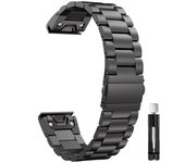 Stainless Steel Strap for Garmin Tactix 7 AMOLED Fenix 7 7X Pro 6X 5X Plus Metal Band for Garmin Tactix 8 8X QuickFit Watchband