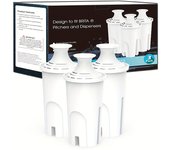 Filtro de Repuesto NSF Tüv Süd 3pcs OB03 para Jarra y Dispensadores Brita, Filtro Brita Compatible con Filtro de Agua Estándar Brita OB03, Clásico 35557, Mavea 107007, Jarra Brita Grand, Lake, Capri, Wave
