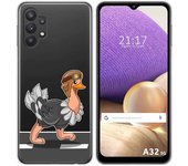 Tumundosmartphone Funda Gel Transparente para Samsung Galaxy A32 5G diseño Avestruz Dibujos