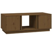 vidaXL Mesa de centro madera maciza de pino 110x50x40 cm Natural, Blanco, Gris Mesita de Salón o Comedor o Auxiliar Mesa de Café Meuble Salón