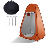 La carpa de privacidad emergente portátil SOMY Barnum es adecuada para ducha al aire libre, vestidor, sombrilla e inodoro para acampar (naranja) Barnum