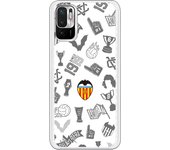Funda original compatible con Xiaomi Redmi Note 10 5G - Poco M3 Pro 5G - Valencia Stickers Gris Escudo Color