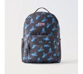 DisneyCartoon Stitch Fashionable Versatile Large Capacity Backpack for Leisure Travel Multifunctional Plug-in Trolley School Bag