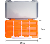 Portable Fishing Box Plastic Fishing Tackle Box Mini Fisherman Tackle Box Plastic Bait Boxes Hook Organizer Storage Tool Case