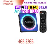 X88 PRO 13 Android 13.0 RK3528 Rockchip Quad Core Wifi6 8K LAN 100M Dual Wifi 2.4G 5G BT5.0 2GB 4GB 16GB 32GB 64GB Smart TV Box