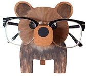 Soporte creativo para gafas de animales, soporte de madera con forma de animal, lindo soporte de exhibición para gafas de animales tallado en madera hecha a mano, decoración de escritorio para el hogar y la oficina (búho)