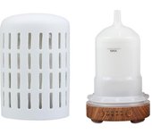 Ceramic Ultrasonic Air Humidifier Timing Function Aroma Diffuser Desktop Essential Oil Diffuser Room Scent Diffuser with Lights