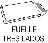 Caja 250 bolsas fuelle (280x365x30) kraft 120 grs. fuelle 3 lados - autosam tira silicona sam 149024
