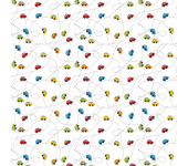 Papel Pintado infantil carritos de colores