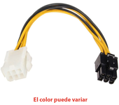 Cable extension alimentacion GPU PCI express 6 pin Macho Hembra 18cm REF2118