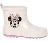 Botas de Agua De Goma Minnie Mouse Beige Lunares Niña 78687