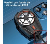 300Mah rechargeable mobile phone air cooler X52 Mobile phone cooling fan Mobile phone radiator back clip for iPhone Samsung