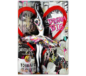 Modern Street Graffiti Wall Art Pop Parisian Woman HD Canvas Painting Poster and Prints Home Bedroom Living Room Decor