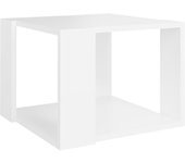 vidaXL Mesa de centro de madera contrachapada 40x40x30 cm Blanco, Negro, Roble Sonoma Mesita de Salón o Comedor o Auxiliar Mesa de Café Meuble Salón