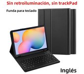 AJIUYU Keyboard Case For Samsung Galaxy Tab S7 FE 12.4 Inch 11 Plus S8+ S6 Lite A8 Smart Cover Backlit TrackPad Storage Pen Slot