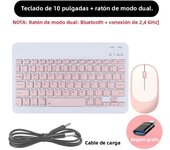 Wireless Keyboard and Mouse Rechargeable Bluetooth-compatible Keyboard For Laptop Tablet Phone Ipad For Android iOS Windows