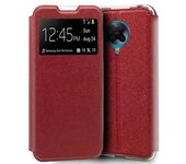 Tumundosmartphone Funda Libro Soporte con Ventana para Xiaomi POCO F2 Pro color Roja