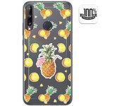 Tumundosmartphone Funda Gel Transparente para Huawei P40 Lite E diseño Piña Dibujos