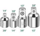 Socket adapter ratchet wrench adapter 1/2 big fly turn 3/8 medium fly turn 1/4 small fly CR-V chrome vanadium steel