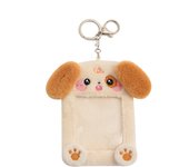 Plush Photocard Holder Keychain Cardholder with Keychain ID Badge Holder Bus Card Pendant Keychain Photo Protective Sleeves