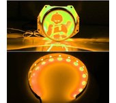 2Pcs DIY Devil Eyes LED Halo Rings Kit 2.5 inch Projector Car Headlight 360 Degree Demon Eyes LED Lights Modified Q5 Hela Lens