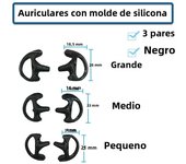 Silicone Earmold Earbud for Universal Walkie Talkie Radio Air Acoustic Coil Tube Earpiece Headphone Suitable Headset accessories