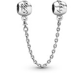 Real 925 Sterling Silver Stars & Moon Sunflower Safety Chains Spacer Beads Charms Fit Pandora 925 Original Bracelets DIY Jewelry
