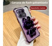 Luxury Glitter Mirror Bunny Holder Phone Case for Xiaomi 13 14 15 Pro 14T 13T Pro 12 T S X 5G TPU Plating Protector Back Cover
