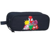 Marvel Spiderman Estuche Escolar Poliéster Versus Spidey Negro