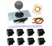 Jp Original Sanwa 8YT Joystick Obsf 30 Push Button Octagonal Restrictor Zero Delay Neo Geo Coin Pusher Arcade Game Machine Diy