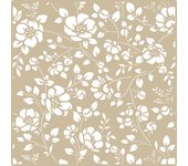 TODO-STENCIL Plantilla MYA Home Decor Floral 009 Medida 50x50cm Diseño 47x47cm, Stencil lavable, reutilizable, maleable y muy resiste, Ideal para decorar paredes, muebles, cojines, cortinas, etc