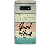 Tumundosmartphone Funda Gel Tpu para Samsung Galaxy S10e diseño Madera 01 Dibujos