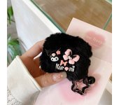 Cute Plush Kuromi Apple Bluetooth Earphone Case Suitable For Airpods 4 Generation Protective Cover 2/3 Generation Pro2