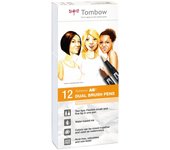 Tombow - ABT marcador 12 pieza(s) Punta de pincel/fina Multicolor ABT-12P-4