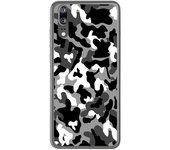 Tumundosmartphone Funda Gel Tpu para Huawei P20 Diseño Snow Camuflaje Dibujos