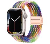 For Apple Watch Band 45mm 44mm 40mm 49mm 41mm 38mm 42mm Magnetic Braided correa Bracelet iWatch series 9 8 7 6 5 SE Ultra Strap