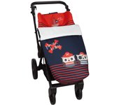 Babyline Saco de Silla Piratas Rojo Universal Adaptable Frío y Calor