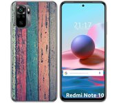 Tumundosmartphone Funda Gel Tpu para Xiaomi Redmi Note 10 / 10S diseño Madera 10 Dibujos