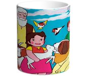 Taza Heidi. Pedro. Clara. Niebla. Copito de nieve