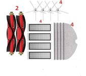 Brush Cover For Roborock S5 S50 S502 S55 S6 S6 Pure E4 1S SDJQR01RR Brush Mops Hepa Filters Robot Vacuum Cleaner Universal Wheel
