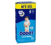 PAÑAL INFANTIL DODOT BEBE SECO VALUE TALLA 5 11-16 KG 56 UNIDADES PACK