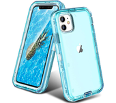 3 IN1 Heavy Duty Transparent Armor Phone Case for IPhone 16 15 14 11 12 13 Pro Max XR XS Max 7 8 Plus Otter Case Box Cover