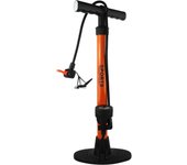 Bomba de Aire Bicicleta con manómetro Color Naranja.