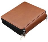 120 slot color pencil case-luxury PU leather pencil case