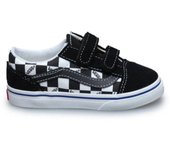 Zapatilla Vans TD Old Skool V Logo Check Negro/Bl