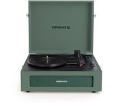 CREATE - RECORD PLAYER RETRO - Tocadiscos Retro con Bluetooth, USB, SD, MicroSD y Mp3