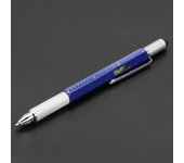 6 in 1 Multifunctional Pen Touch Screen Stylus Capacitive Pen with Screwdriver Ruler Levelgauge Refillable Ballpoint Pencil Tool
